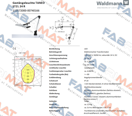 Waldmann-113572000-00740166 price