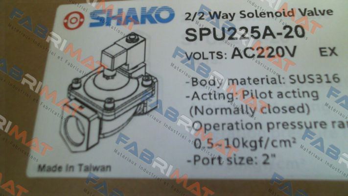 SHAKO-SPU225A-20-S2E price