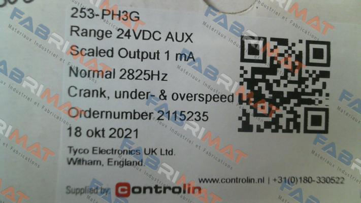 CROMPTON INSTRUMENTS (TE Connectivity)-P/N: 039-27300-0024, Type: 253-PH3G - 24VDC (ANSI 12/14) price