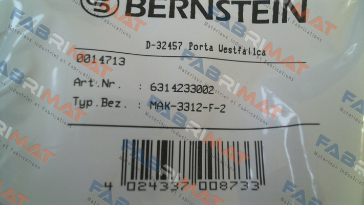 Bernstein-p/n: 6314233002, Type: MAK-3312-F-2 price