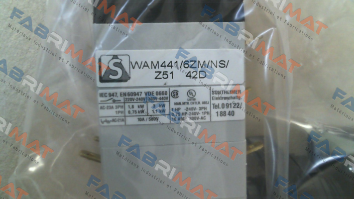 Sontheimer-P/N: 10003234, Type: WAM441/6ZM/NS/Z51 price