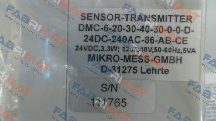 Mikro-mess-p/n: 50265, type: DMC-6-20-30-40-50-0-0-D-24DC-240AC-86-AB-CE price