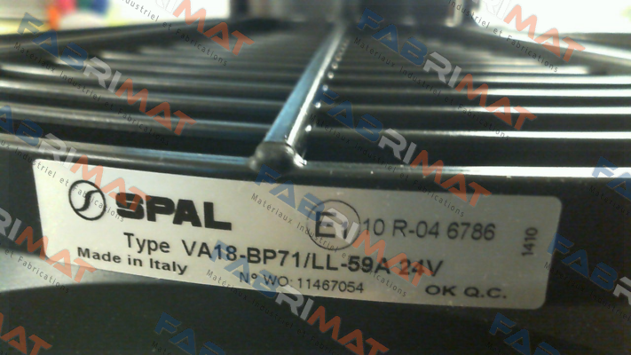 SPAL-VA18-BP71/LL-59A price