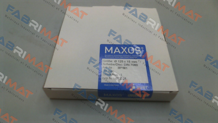 Maxos-DIN 7080-10 125x15mm price