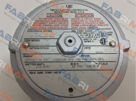 United Electric-J120-S134B-1180-M201-M446-QC1  price