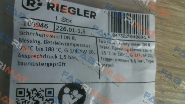 Riegler-103946 / 226.01-1,5 price