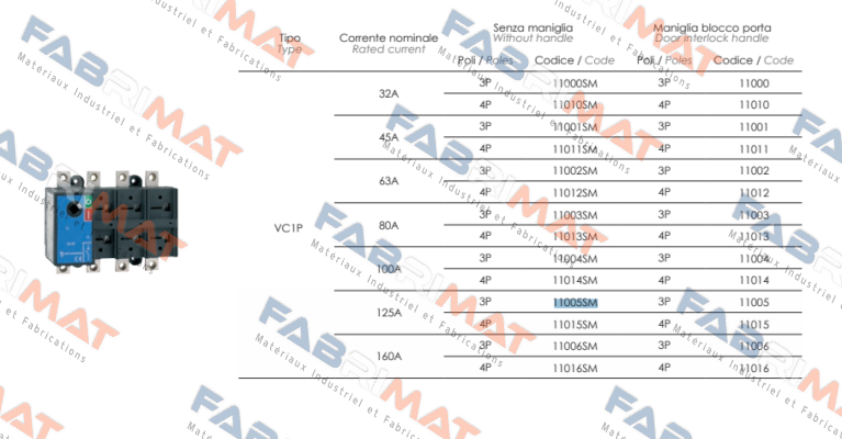 Technoelectric-P/N: 11005SM Type: VC1P price