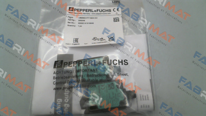 Pepperl-Fuchs-p/n: 233249, Type: UBE800-F77-SE3-V31 price