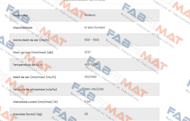 Sodeca-Product Code: 1045220, Model: CHT/EW-200-4-B-T-D price