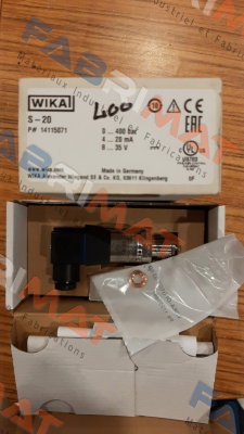 Wika-S-20    0....400 bar (Part Number: 1415071) price