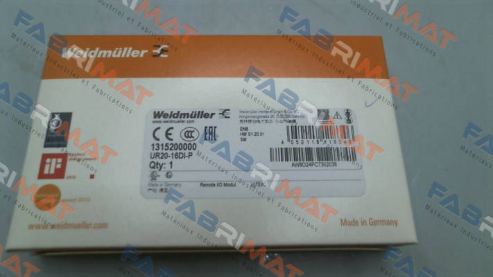 Weidmüller-P/N: 1315200000, Type: UR20-16DI-P price