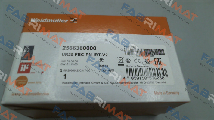 Weidmüller-P/N: 2566380000, Type: UR20-FBC-PN-IRT-V2 price