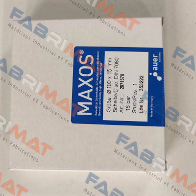 Maxos-DIN 7080 100x15mm price