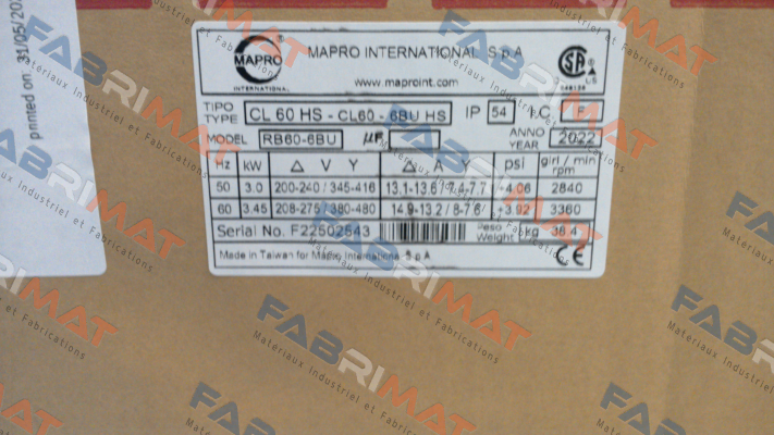 Mapro-CL 60 HS  kW3 TF price