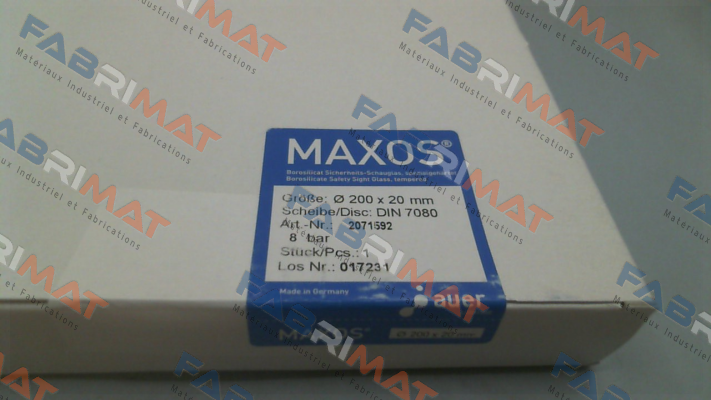 Maxos-2071592 / DIN 7080 200x20mm price