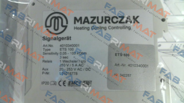 Mazurczak-P/N: 4010340001, Type ETS 100 price