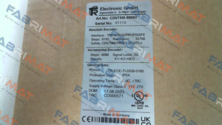 TR Electronic-CDV75M*8192/32768 PB 50ZB10NT +FS ( CDV75M-00002) price