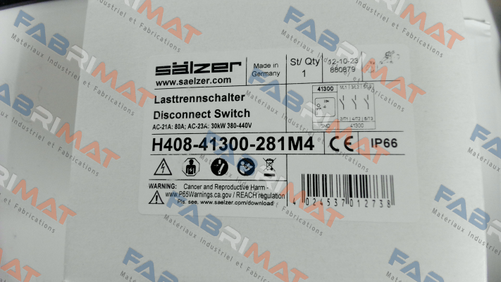 Salzer-H408-41300-281M4 price